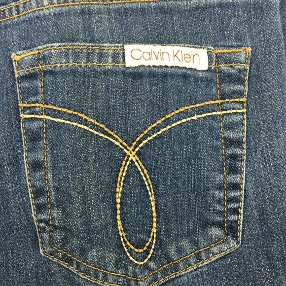 Calvin Klein Flare Fit Jeans Medium Wash Size 8 - Picture 3 of 7